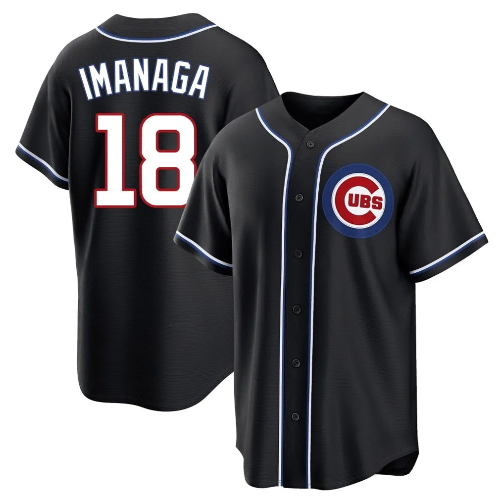 Chicago Cubs #18 Shota Imanaga Player Black REYNOLDS Fashion Out Game Stitched Jerseys