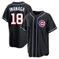 Chicago Cubs #18 Shota Imanaga Player Black REYNOLDS Fashion Out Game Stitched Jerseys