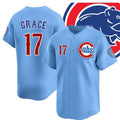 Chicago Cubs #17 Mark Grace Blue REYNOLDS 2024-25 2nd Alternate Limited Stitched Jersey
