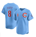 Chicago Cubs #8 Ian Happ Blue REYNOLDS 2024-25 2nd Alternate Limited Stitched Jersey