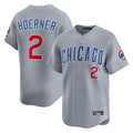Chicago Cubs #2 Nico Hoerner Player Gray REYNOLDS Road Limited Home Stitched Jerseys