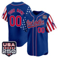 Custom Baltimore Orioles America 250 Edition Vapor Premier Limited Royal REYNOLDS Stitched Jerseys