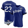 Los Angeles Dodgers #23 Kyle Tucker Player Royal REYNOLDS World Series City Connect Elite Home Stitched Jerseys