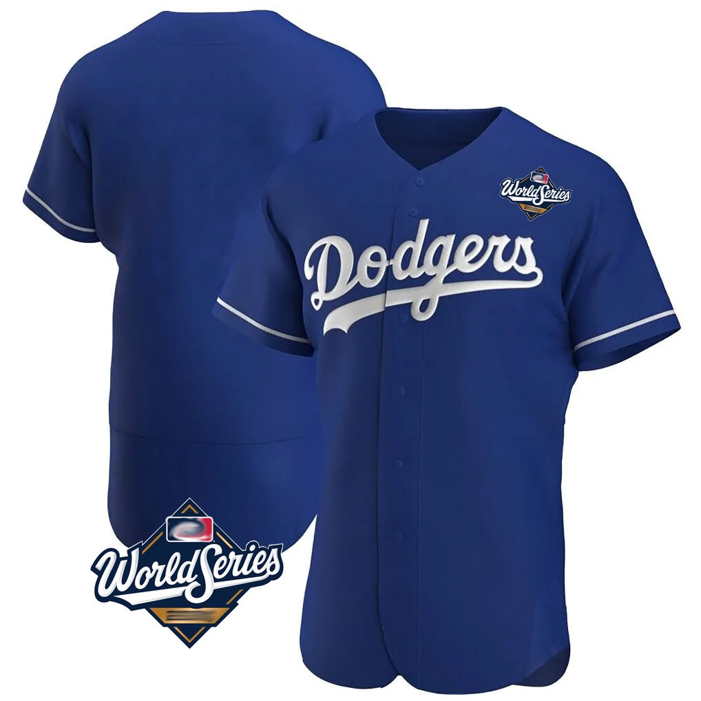 Los Angeles Dodgers Blank Player Royal REYNOLDS Limited Elite Home World Series Stitched Jerseys