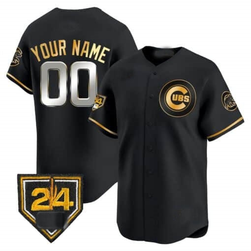 Custom Chicago Cubs 2024 Spring Training Patch Vapor Premier Limited Jersey V2 ¨C All Stitched-Black REYNOLDS