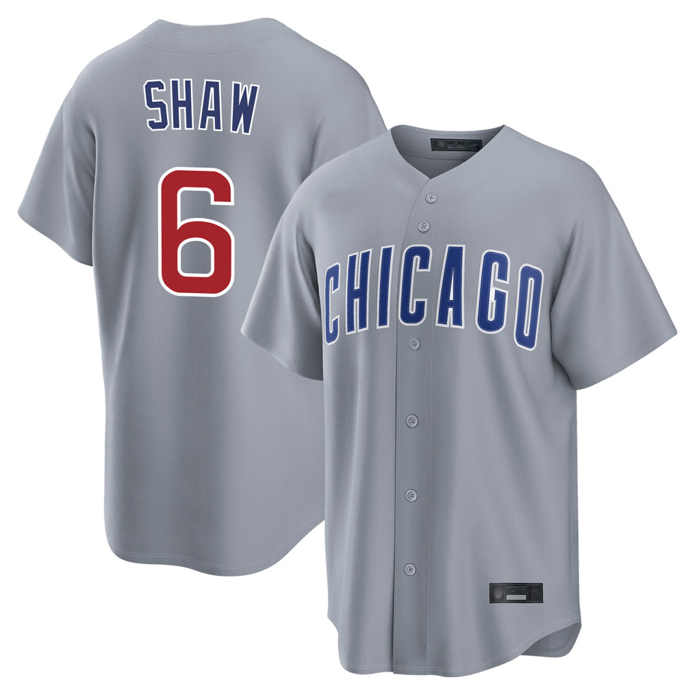 Chicago Cubs #6 Matt Shaw Player Gray REYNOLDS Home Game Stitched Jerseys
