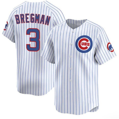 Chicago Cubs #3 Alex Bregman White REYNOLDS 2026 Home Limited Stitched Jersey