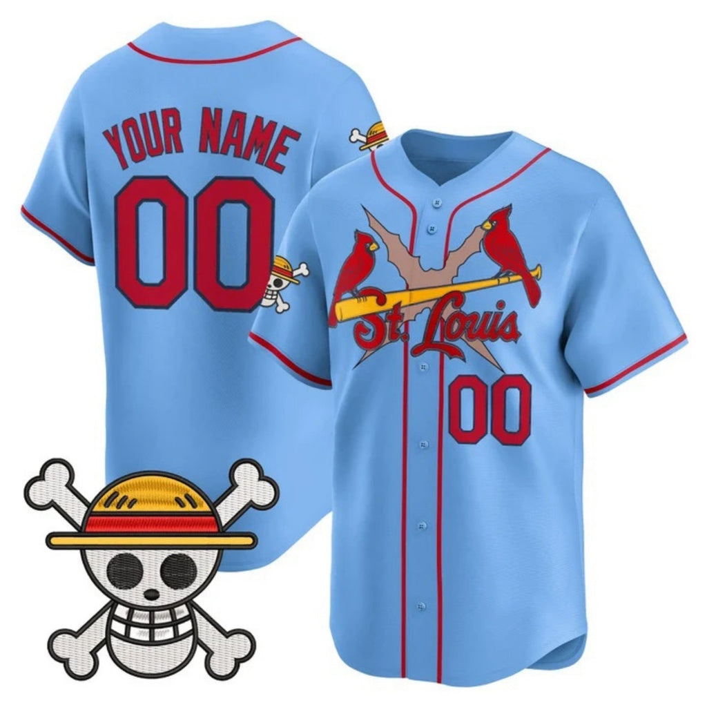Custom St. Louis Cardinals x One Piece Blue REYNOLDS Vapor Premier Limited Jersey - Stitched