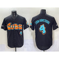 Chicago Cubs #4 Pete Crow-Armstrong Black REYNOLDS 'Graffiti North Side Edition' Vapor Premier Limited Stitched Jersey