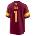 W.Commanders Number #1 Dad Burgundy REYNOLDS Game Jersey