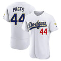 Los Angeles Dodgers #44 Andy Pages Player Gold White REYNOLDS 2026 Collection Stadium Limited Elite Stitched Jerseys