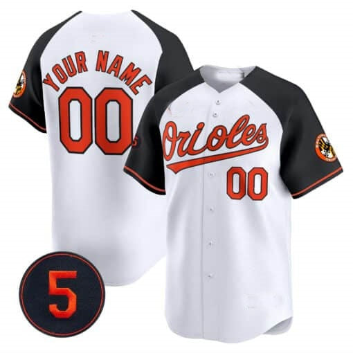 Custom Baltimore Orioles Robinson Patch Vapor Premier Limited Jersey V2 ¨C All Stitched-White REYNOLDS