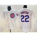 Chicago Cubs #22 Cade Horton White REYNOLDS Cool Base Stitched Jersey