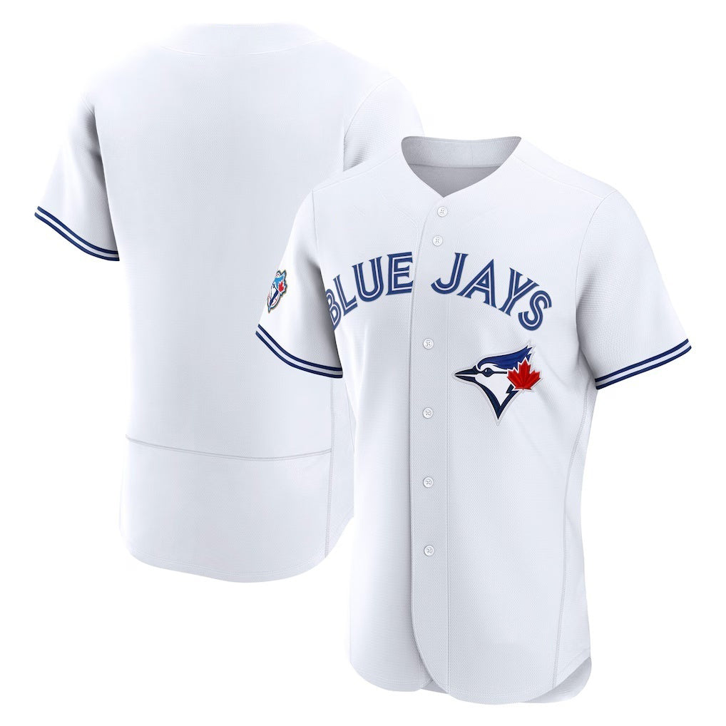 Toronto Blue Jays Blank White REYNOLDS 50 Seasons Patch Stitched Jersey