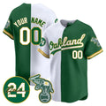 Custom Oakland Athletics White Green REYNOLDS Jersey - Personalized