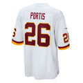 W.Football Team #26 Clinton Portis White REYNOLDS Retired Player Game Jersey