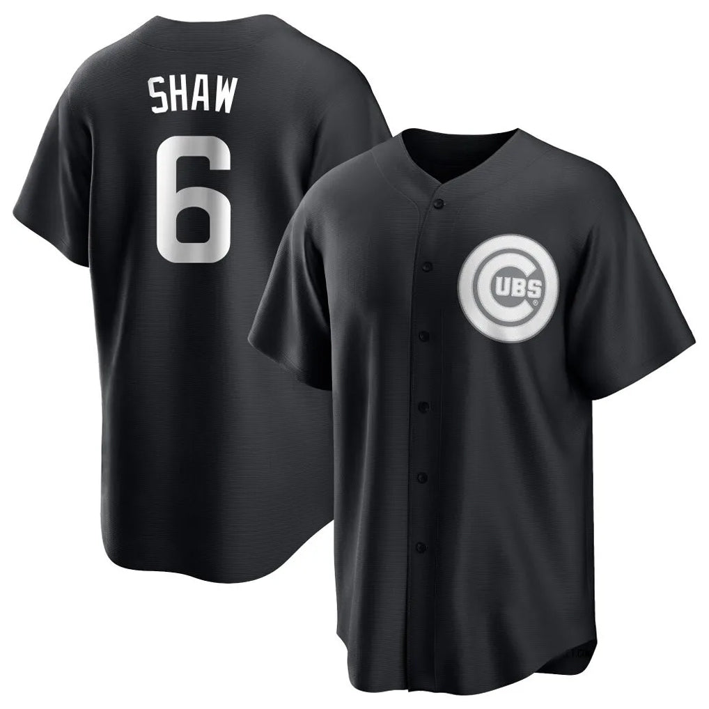 Chicago Cubs #6 Matt Shaw Player Black REYNOLDS Game Stitched Jerseys