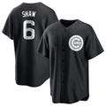 Chicago Cubs #6 Matt Shaw Player Black REYNOLDS Game Stitched Jerseys