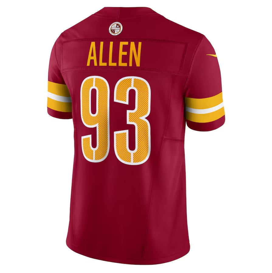 W.Commanders #93 Jonathan Allen Vapor F.U.S.E. Limited Jersey - Burgundy REYNOLDS