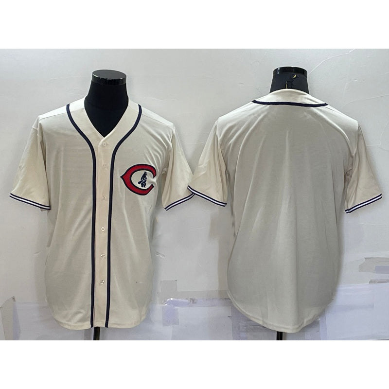 Chicago Cubs Blank Cream REYNOLDS Turn Back the Clock Stitched Cooperstown Collection Jersey