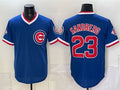 Chicago Cubs #23 Ryne Sandberg Royal REYNOLDS 150th Anniversary Throwback Vapor Limited Stitched Jersey