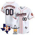 Custom Houston Astros Houston Rodeo Patch Vapor Premier Limited Jersey ¨C White 2 REYNOLDS