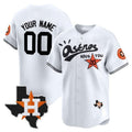 Custom Houston Astros Cactus Jack Style Vapor Premier Limited Jersey ¨C White REYNOLDS