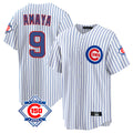 Chicago Cubs #9 Miguel Amaya Player White REYNOLDS 150th Anniversary Home Game Stitched Jerseys