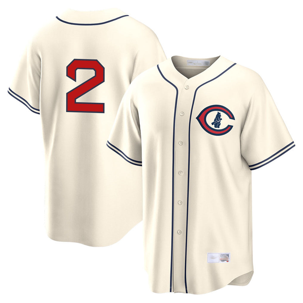 Chicago Cubs #2 Nico Hoerner Player Cream REYNOLDS Field of Dreams Home Game Stitched Jerseys