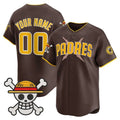 Custom San Diego Padres x One Piece Brown REYNOLDS Vapor Premier Limited Jersey - Stitched