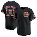 Custom Chicago Cubs Mexico Vapor Premier Limited Jersey ¨C Black REYNOLDS