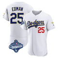 Los Angeles Dodgers #25 Tommy Edman Player Gold White REYNOLDS World Series Meet 2026 Collection Stadium Limited Elite Stitched Jerseys
