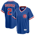 Chicago Cubs #2 Nico Hoerner Player Royal REYNOLDS T-shirt Cooperstown Collection Limited Stitched Jerseys