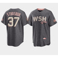 Washington Nationals #37 Stephen Strasburg 2022 Grey REYNOLDS City Connect Cherry Blossom Cool Base Stitched Jersey