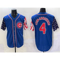 Chicago Cubs #4 Pete Crow-Armstrong Royal REYNOLDS 2025 Independence Day Vapor Premier Limited Stitched Jersey