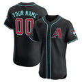 Custom Arizona Diamondbacks 2024 Flex Base Jersey ¨C Black REYNOLDS