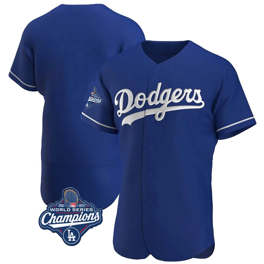 Los Angeles Dodgers Blank Player Royal REYNOLDS Limited Elite Home World Series Meet Stitched Jerseys