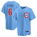 Chicago Cubs #6 Matt Shaw Player Light Blue REYNOLDS Home Game Stitched Jerseys