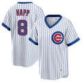 Chicago Cubs #8 Ian Happ Player White REYNOLDS T-shirt Cooperstown Collection Limited Stitched Jerseys