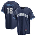 Chicago Cubs #18 Shota Imanaga Player Navy REYNOLDS City Connect Home Game Stitched Jerseys