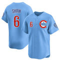 Chicago Cubs #6 Matt Shaw Blue REYNOLDS 2024-25 2nd Alternate Limited Stitched Jersey
