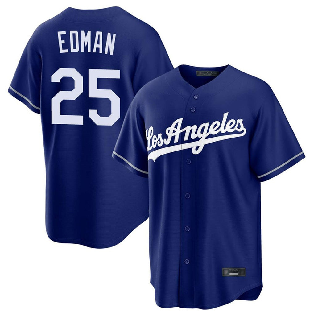 Los Angeles Dodgers #25 Tommy Edman Player Royal REYNOLDS Game Stitched Jerseys