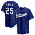 Los Angeles Dodgers #25 Tommy Edman Player Royal REYNOLDS Game Stitched Jerseys