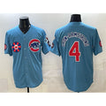 Chicago Cubs #4 Pete Crow-Armstrong Blue REYNOLDS 2025 Tokyo Series 2nd Alternate Limited Stitched Jersey 2