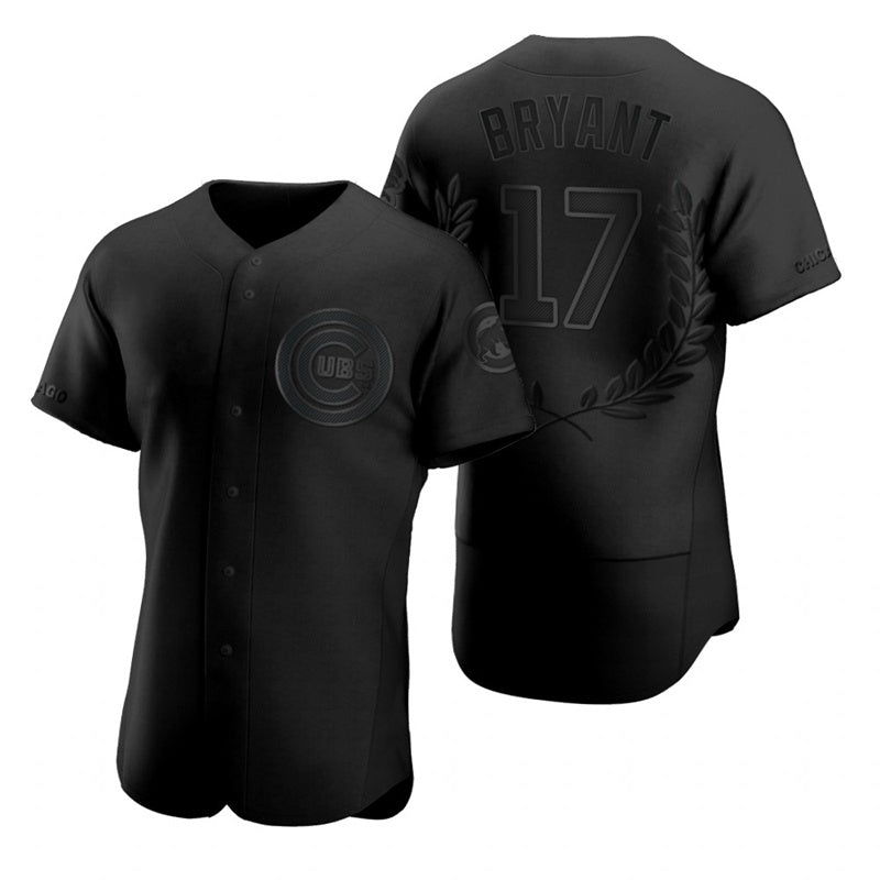 Chicago Cubs #17 Kris Bryant Black REYNOLDS Flexbase Fashion Jersey