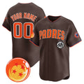 Custom San Diego Padres x Dragon Ball Brown REYNOLDS Vapor Premier Limited Jersey - All Stitched