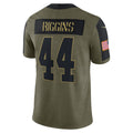 W.Football Team #44 John Riggins Olive REYNOLDS Salute To Service Retired Player Limited Jersey