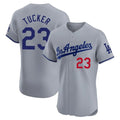 Los Angeles Dodgers #23 Kyle Tucker Player Gray REYNOLDS Limited Elite Home Stitched Jerseys