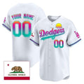 Custom Los Angeles Dodgers 2024 Los Angeles City Style Vapor Premier Limited Jersey ¨C All Stitched-White REYNOLDS
