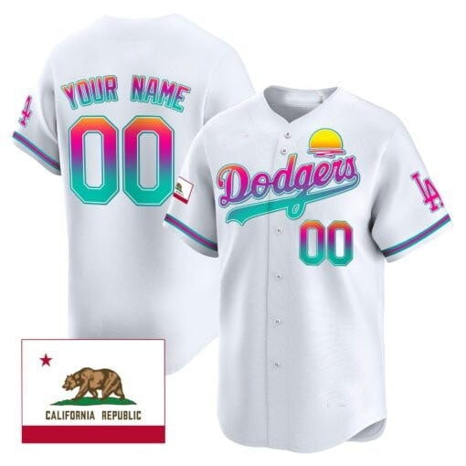 Custom Los Angeles Dodgers 2024 Los Angeles City Style Vapor Premier Limited Jersey ¨C All Stitched-White REYNOLDS